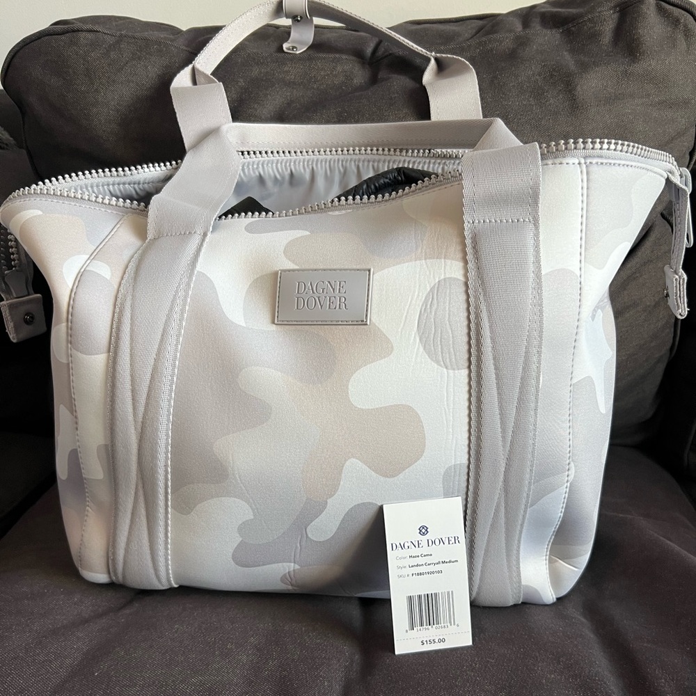 Dagne Dover Landon Carryall Medium in Haze Camo.